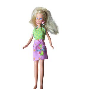 1987 Blond Hair Blue Eyes Mattel Skipper 10” Twist and Turn Doll original Outfit